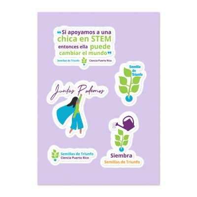 Semillas de Triunfo Sticker sheet