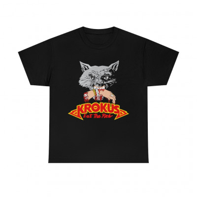KROKUS eat the rich Heavy Metal Unisex Heavy Cotton Tee