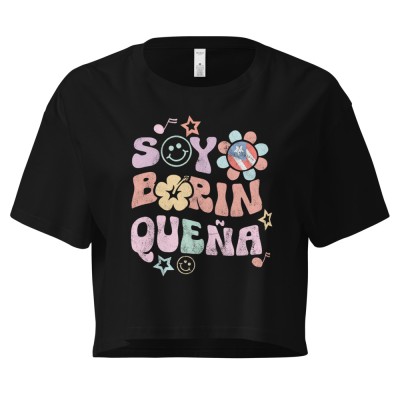 Retro Boriqueña Crop Top