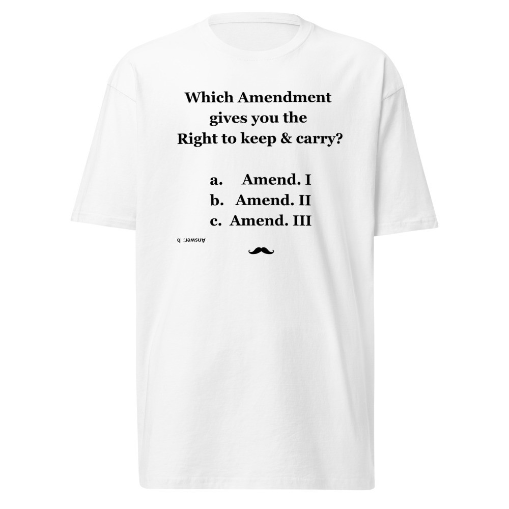 Amend. II -Men’s Premium Heavyweight Tee