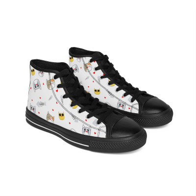 Azure Steps V2 Cat's Anime Men's Classic Sneakers