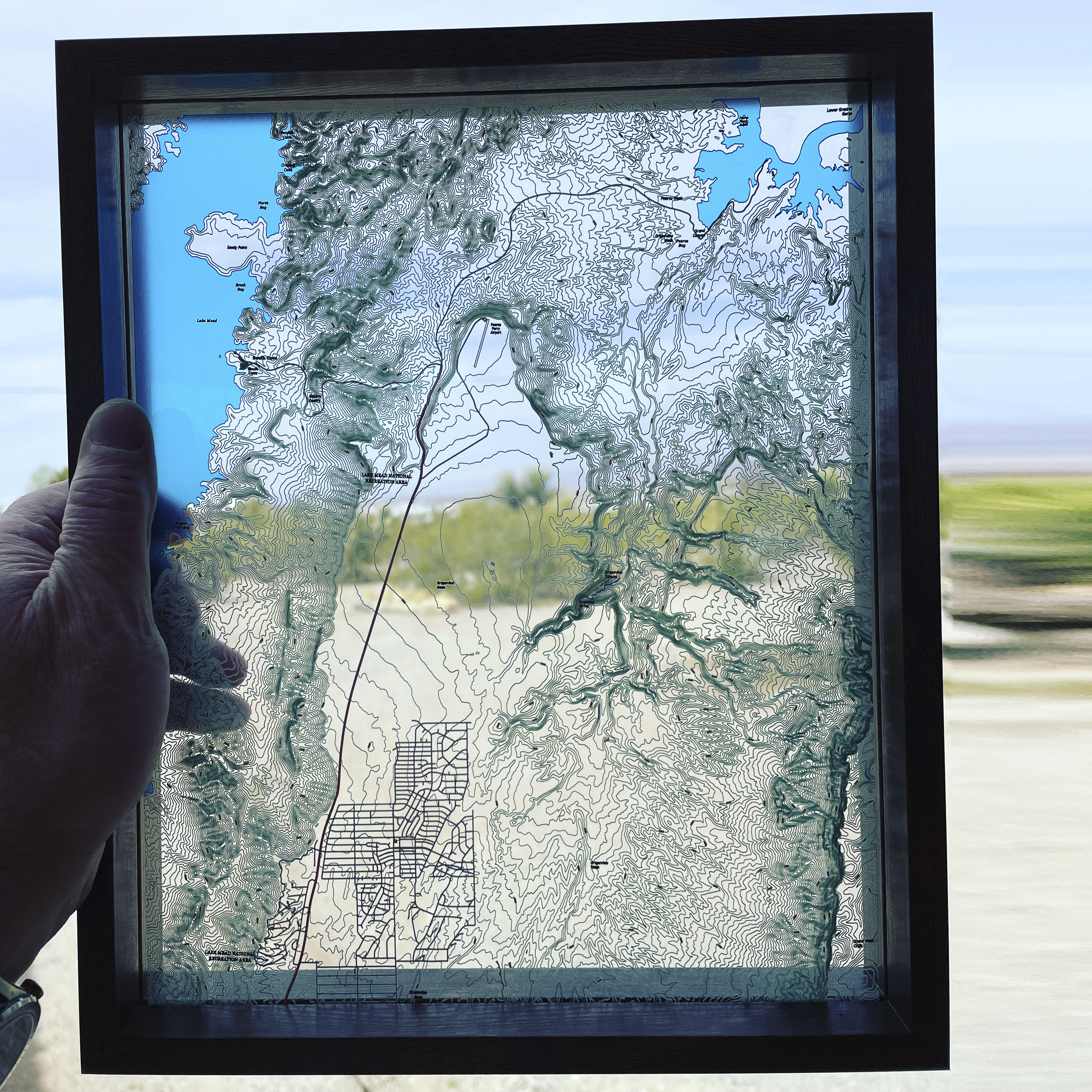 Transparent Topo Map