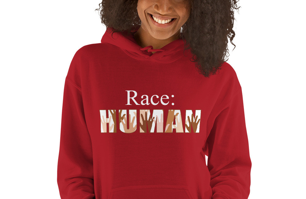 Womens Human Race Fleece Hoodie
