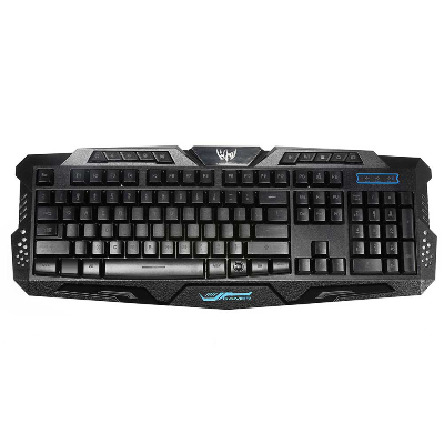 LED Backlit Wired USB Gaming Keyboard Black - ACSTECHGEAR